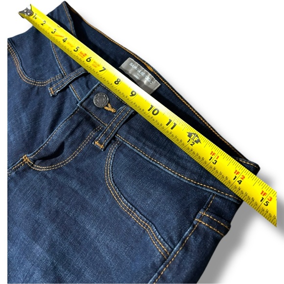 Banana Republic Dark Blue Low Waisted Straight Leg Skinny Jeans - Picture 4 of 12